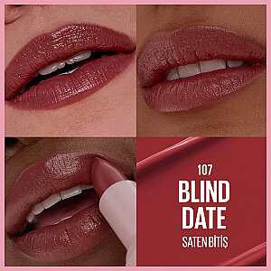 Maybelline New York Serum Etkili Hyaluronik Asit ve Besleyici Yağ İçeren Ruj - 107 Blind Date - 3