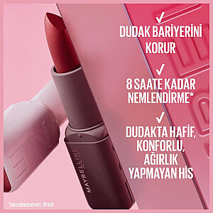 Maybelline New York Serum Etkili Hyaluronik Asit ve Besleyici Yağ İçeren Ruj - 107 Blind Date - 4