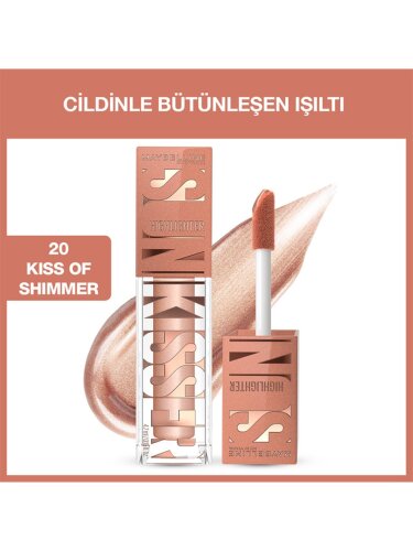 Maybelline New York Sunkisser Likit Aydınlatıcı Highlighter - 20 Kiss of Shimmer - 1