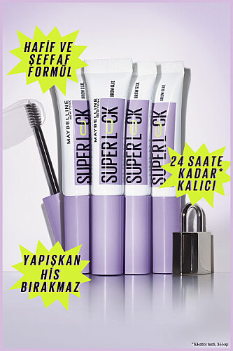 Maybelline New York Super Lock Brow Glue Kaş Sabitleyici Maskara - 3