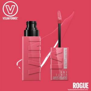 Maybelline New York Super Stay Vinyl Ink Parlak Ruj - Rogue 145 - 3