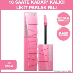 Maybelline New York Super Stay Vinyl Ink Parlak Ruj - Upbeat 155 - 2