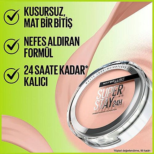 Maybelline New York Superstay Hibrit Pudra-Fondöten - 10 - 3