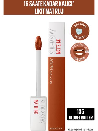 Maybelline New York Superstay Matte Ink Liquid Lipstick - 135 Globe Trotter - 1