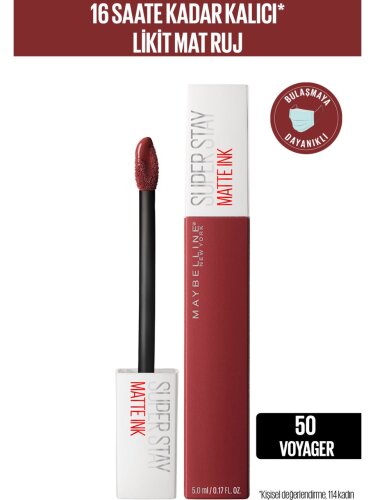 Maybelline New York Superstay Matte Ink Liquid Lipstick - 50 Voyager - 1