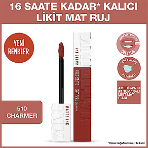 Maybelline New York Superstay Matte Ink Liquid Lipstick - 510 Charmer