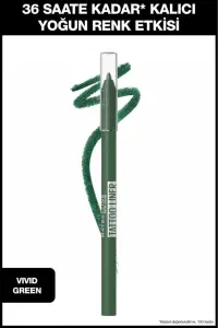 Maybelline New York Tattoo Liner Jel Göz Kalemi - Vivid Green
