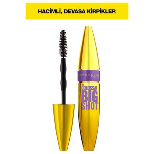 Maybelline New York The Colossal Big Shot Siyah Maskara - 1