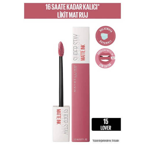 Maybelline SuperStay Matte Ink Liquid Lipstick 15 Lover - 1