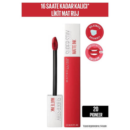 Maybelline SuperStay Matte Ink Liquid Lipstick 20 Pioneer - 1