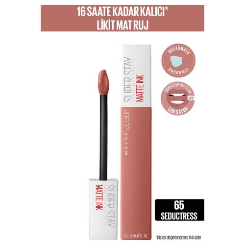 Maybelline SuperStay Matte Ink Liquid Lipstick 65 Seductress - 1