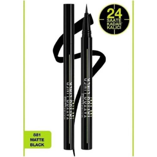 Maybelline Tattoo Liner Likid Eyeliner - Matte Siyah 881 - 1