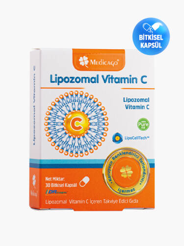 Medicago Lipozomal Vitamin C 30 Kapsül - 1