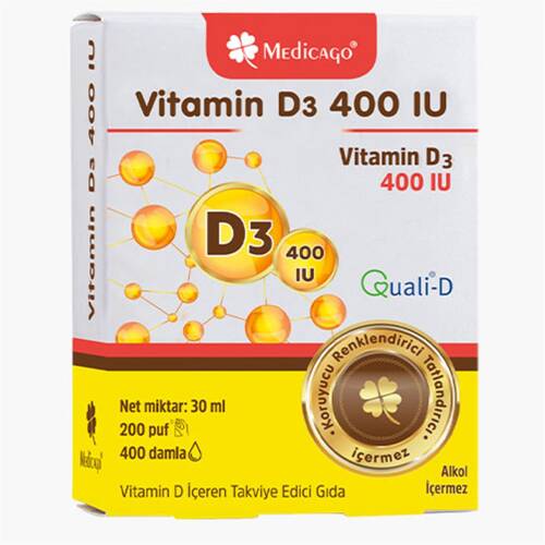 Medicago Vitamin D3 400 IU Puf 30 ml - 1