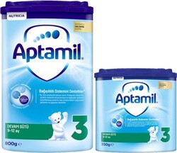 Milupa Aptamil 3 Akıllı Kutu Devam Sütü 800 gr 350 gr 9-12 Ay