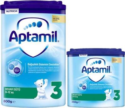 Milupa Aptamil 3 Akıllı Kutu Devam Sütü 800 gr 350 gr 9-12 Ay - 1