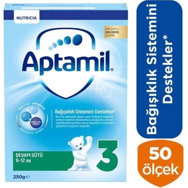 Milupa Aptamil 3 Bebek Sütü 9-12 Ay 250 gr - 1