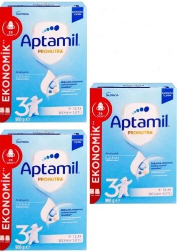 Milupa Aptamil Pronutra Devam Sütü 3 900 gr 3lü Avantaj Paketi - 1