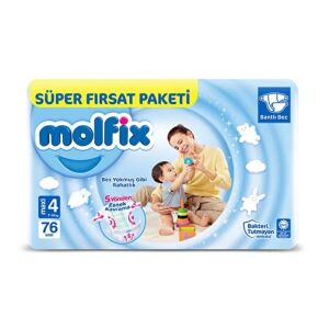 Molfix 4 Beden Maxi 76'lı Bebek Bezi