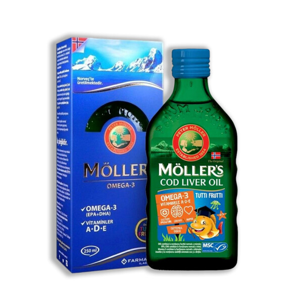 Möller's Omega-3 Balık Yağı Şurubu Tutti Frutti 250 ml - 1