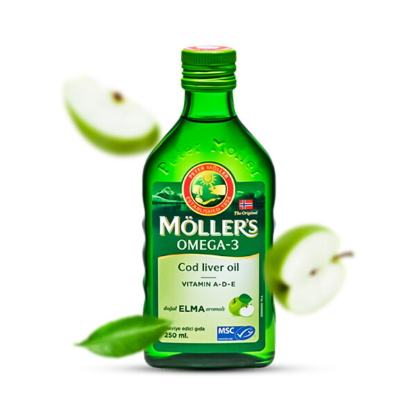 Möller's Omega 3 Doğal Elma Aromalı Balık Yağı Şurubu 250 ml - 2