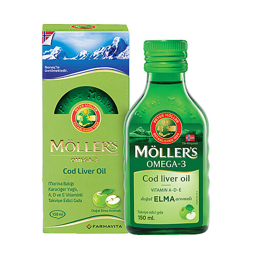 Möller's Omega 3 Doğal Elma Aromalı Balık Yağı Şurubu 250 ml - 4