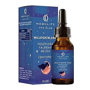 Moon Life Melatonin Passiflora Melisa Valerian Lipozomal Damla 3 mg 50 ml