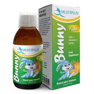 Multiplus Bunny Kids C Vitamini ve Çinko Şurup 150 ml - 1