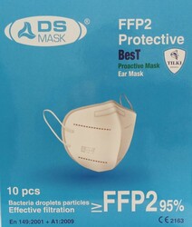 Musk Damla Sağlık FFP2 N95 5 Katlı Meltblown 10 lu Koruyucu Telli Maske