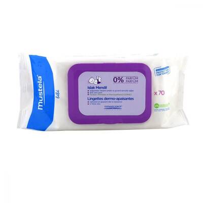 Mustela Dermo Soothing Wipes 70 Adet Parfümsüz Islak Mendil - 1