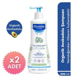 Mustela Gentle Cleansing Gel 500 ml 2 Adet