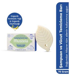Mustela Şampuan ve Vücut Temizleme Barı 75 gr