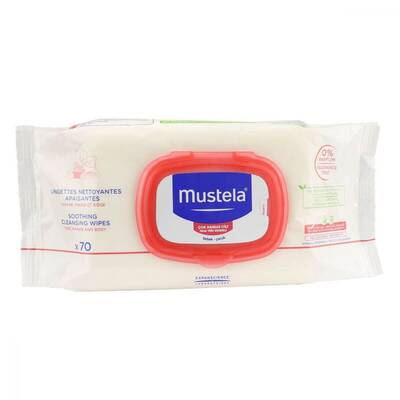 Mustela Soothing Cleansing Wipes 70 Adet - Çok Hassas Ciltlere - 1