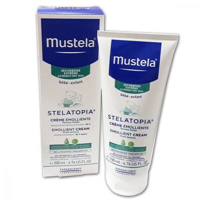 Mustela Stelatopia Emollient Cream 200 ml (Çok Kuru Ciltlere Özel Bakım Kremi) - 1