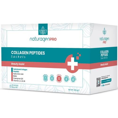 Naturagen Pro Collagen Peptides ( Yeşil Elma Aromalı ) 30 x 10 g - 1