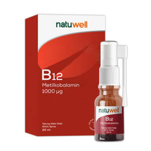 Natuwell Vitamin B12 Metilkobalamin Sprey 20 ml