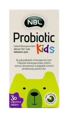 Nbl Probiotic Kids 30 Çiğneme Tableti - 1