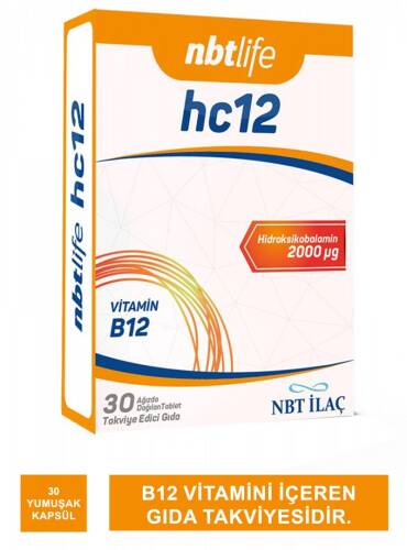 NBT Life HC12 Vitamin B12 30 Tablet - 1
