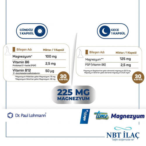 Nbt Life Time Magnezyum 60 Kapsül - 3