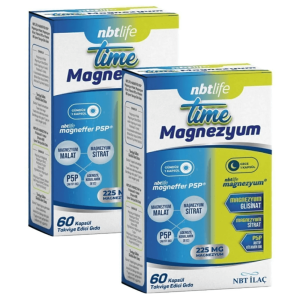 NBT Life Time Magnezyum 60 Kapsül 2 Adet