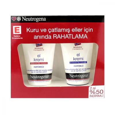 Neutrogena El Kremi Parfümlü ve Parfümsüz Set 50 ml - 1