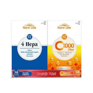 New Life 4 Hepa 30 Kapsül + C 1000 Plus 30 Tablet