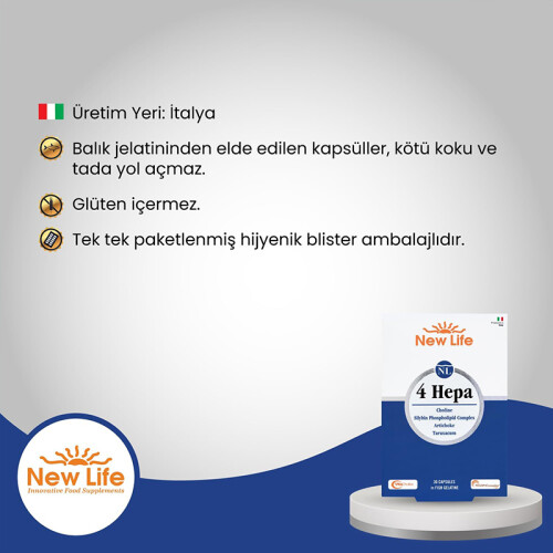 New Life 4 Hepa 30 Softgel Kapsül - 3