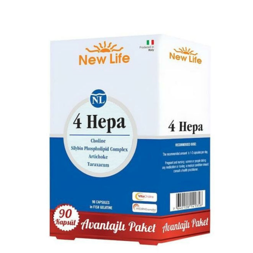New Life 4 Hepa Takviye Edici Gıda 90 Kapsül - 1