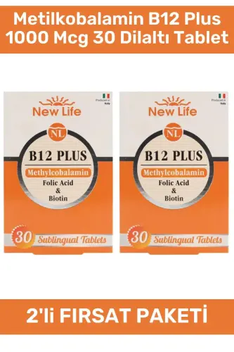 New Life B12 Plus Methylcobalamin 30 Tablet 2 Adet - 1