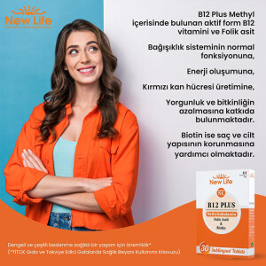 New Life B12 Plus Methylcobalamin 30 Tablet - 5