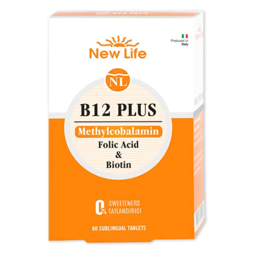 New Life B12 Plus Methylcobalamin Folic Acid & Biotin 60 Tablet - 1