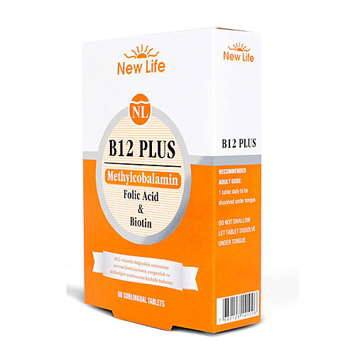 New Life B12 Plus Methylcobalamin Folic Acid & Biotin 60 Tablet - 2