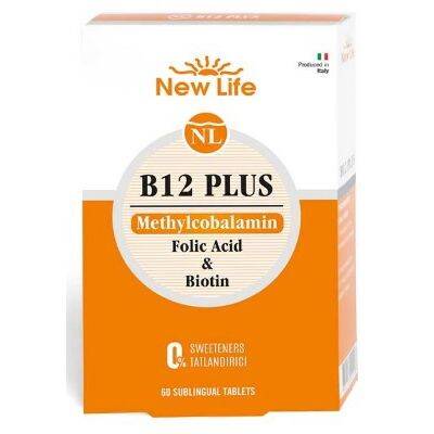 New Life B12 Plus Methylcobalamin Folic Acid & Biotin 60 Tablet - 1