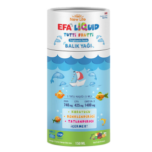 New Life Efa Liquid Balık Yağı Sıvı 150 ml - Tutti Frutti